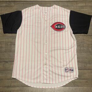 Vintage Genuine Majestic Cincinnati Ken Griffey Pinstripe Jersey #30 Men's XL